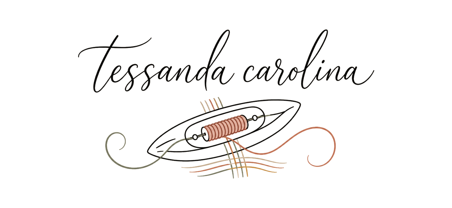 tessanda carolina — Logo mit Weberschiffchen